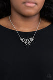 Thunderstruck Teardrops White ~ Paparazzi Necklace