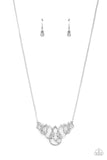 Thunderstruck Teardrops White ~ Paparazzi Necklace