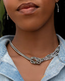 Mismatched Mirage Silver ~ Paparazzi Necklace