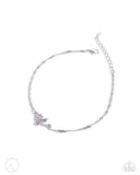 Rose Review Silver ~ Paparazzi Anklet