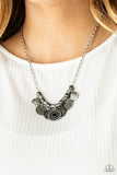 To Coin a Phrase Black ~ Paparazzi Necklace