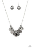 To Coin a Phrase Black ~ Paparazzi Necklace