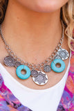 Western Zen Blue ~ Paparazzi Necklace