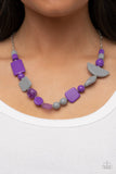 Tranquil Trendsetter Purple ~ Paparazzi Necklace