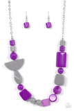 Tranquil Trendsetter Purple ~ Paparazzi Necklace