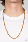 Metro Monopoly Gold ~ Men’s Paparazzi Necklace