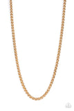 Metro Monopoly Gold ~ Men’s Paparazzi Necklace