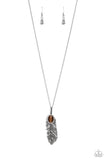 Pure QUILL-Power Brown ~ Paparazzi Necklace