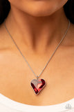 Lockdown my Heart Red ~ Paparazzi Necklace