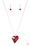 Lockdown my Heart Red ~ Paparazzi Necklace
