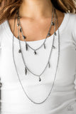 Bravo Bravado Black ~ Paparazzi Necklace