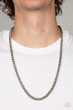 Metro Monopoly Silver ~ Paparazzi Men’s Chain Necklace