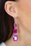 Cosmic Red Carpet Pink ~ Paparazzi Earrings
