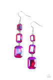 Cosmic Red Carpet Pink ~ Paparazzi Earrings