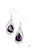 Dancefloor Diva Purple ~ Paparazzi Earrings - Glitzygals5dollarbling Paparazzi Boutique 