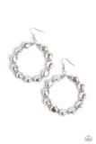 Pearl Next Door Silver ~ Paparazzi Earrings - Glitzygals5dollarbling Paparazzi Boutique 