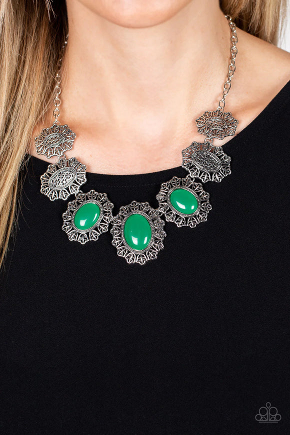 Forever and EVERGLADE Green ~ Paparazzi Necklace - Glitzygals5dollarbling Paparazzi Boutique 