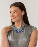 Emerald City Couture Blue ~ Paparazzi Necklace June 2023 Life of the Party - Glitzygals5dollarbling Paparazzi Boutique 