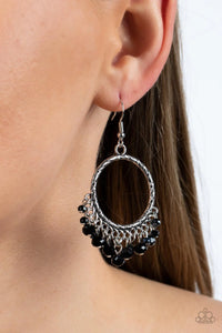 As if by Magic Black ~ Paparazzi Earrings - Glitzygals5dollarbling Paparazzi Boutique 