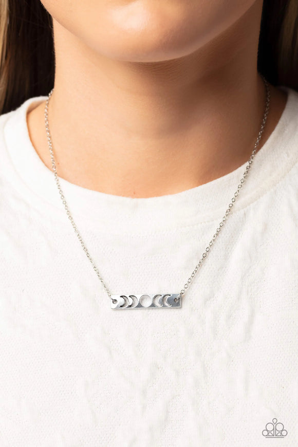 LUNAR or Later Silver ~ Paparazzi Necklace - Glitzygals5dollarbling Paparazzi Boutique 