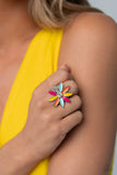 Lily Lei Multi ~ Paparazzi Ring June 2023 Life of the Party - Glitzygals5dollarbling Paparazzi Boutique 