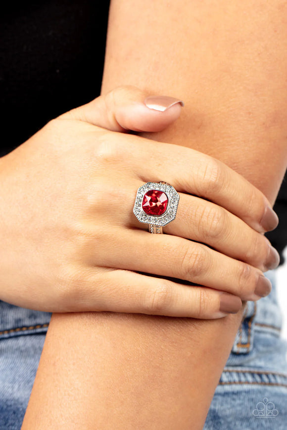 Title Match Red ~ Paparazzi Ring - Glitzygals5dollarbling Paparazzi Boutique 
