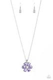 Fancy Flower Girl Purple ~ Paparazzi Necklace - Glitzygals5dollarbling Paparazzi Boutique 