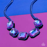 Emerald City Couture Blue ~ Paparazzi Necklace June 2023 Life of the Party - Glitzygals5dollarbling Paparazzi Boutique 
