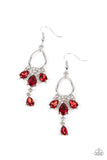 Coming in Clutch Red ~ Paparazzi Earrings - Glitzygals5dollarbling Paparazzi Boutique 