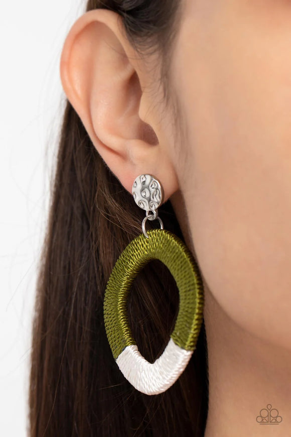 That’s a WRAPAROUND Green ~ Paparazzi Earrings - Glitzygals5dollarbling Paparazzi Boutique 