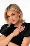 Perfectly Park Avenue Blue ~ Paparazzi Ring - Glitzygals5dollarbling Paparazzi Boutique 