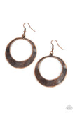Urban Eclipse Copper ~ Paparazzi Earrings - Glitzygals5dollarbling Paparazzi Boutique 