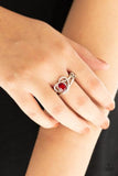 Paparazzi No HEART-Strings Attached - Red - Ring - Glitzygals5dollarbling Paparazzi Boutique 