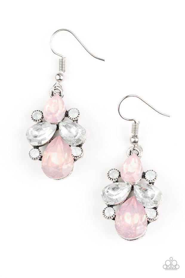 Wonderland Waltz Pink Earrings - Glitzygals5dollarbling Paparazzi Boutique 