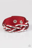 Paparazzi Rock Legend Red Urban Bracelet - Glitzygals5dollarbling Paparazzi Boutique 