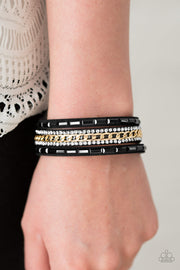 Paparazzi Girl Hustle Gold Urban Bracelet - Glitzygals5dollarbling Paparazzi Boutique 