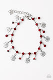 Paparazzi Hibiscus Breeze Red Bracelet - Glitzygals5dollarbling Paparazzi Boutique 