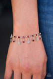 Paparazzi Hibiscus Breeze Red Bracelet - Glitzygals5dollarbling Paparazzi Boutique 