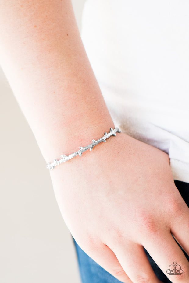Paparazzi Easy As One, Two, Tree Silver Bracelet - Glitzygals5dollarbling Paparazzi Boutique 