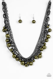 Paparazzi Shipwrecked Shimmer Green Necklace - Glitzygals5dollarbling Paparazzi Boutique 