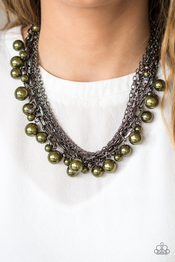 Paparazzi Shipwrecked Shimmer Green Necklace - Glitzygals5dollarbling Paparazzi Boutique 