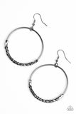 Paparazzi Double Edge Black Earring - Glitzygals5dollarbling Paparazzi Boutique 