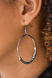 Paparazzi Double Edge Black Earring - Glitzygals5dollarbling Paparazzi Boutique 