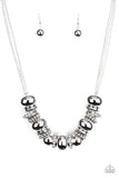 Paparazzi Only The Brave - White - Necklace & Earrings - Glitzygals5dollarbling Paparazzi Boutique 