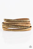 Paparazzi Once Upon A SHOWTIME Brass Urban Bracelet - Glitzygals5dollarbling Paparazzi Boutique 