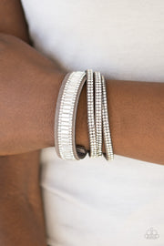 Just in SHOWTIME Silver Urban Bracelet - Glitzygals5dollarbling Paparazzi Boutique 