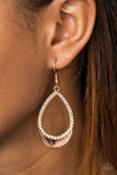 Make It REIGN Copper Earring - Glitzygals5dollarbling Paparazzi Boutique 