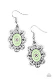 Paparazzi Posy Party Green Earrings - Glitzygals5dollarbling Paparazzi Boutique 