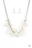 Paparazzi Glam Queen White Necklace - Glitzygals5dollarbling Paparazzi Boutique 