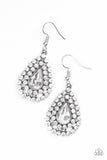 Paparazzi Diamond Dazzle White Earring - Glitzygals5dollarbling Paparazzi Boutique 